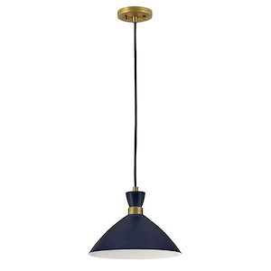Simon - 1 Light Pendant In Mid-Century Modern Style-10 Inches Tall and 13 Inches Wide - 1107162