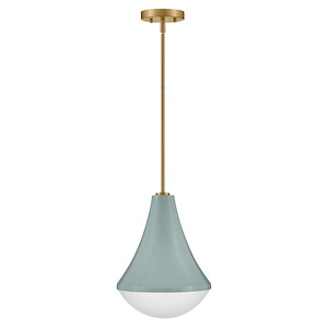 Haddie - 8W 1 LED Medium Pendant-14.75 Inches Tall and 11 Inches Wide - 1292820