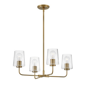Kline - 4 Light Medium Chandelier In Transitional Style-9.75 Inches Tall and 25 Inches Wide - 1107167
