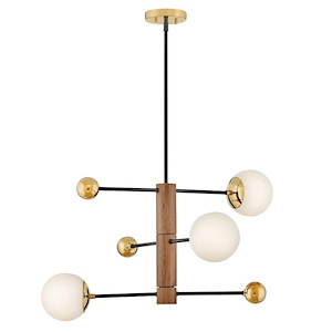 Auggie - 15W 3 LED Medium Adjustable Chandelier-18.5 Inches Tall and 30.75 Inches Wide - 1338827