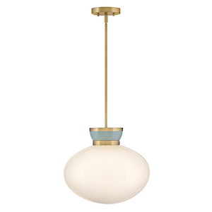 Lucy - 12W 1 LED Medium Pendant-13.25 Inch Tall and 15 Inch Wide - 1364486