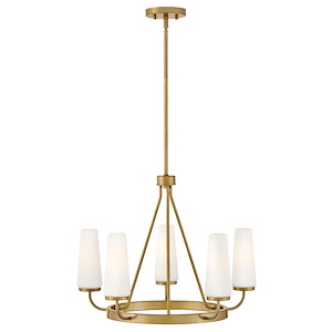 Selma - 25W 5 LED Medium Chandelier-18 Inches Tall and 24 Inches Wide - 1338829