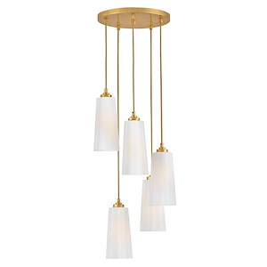 Honey - 50W 5 LED Small Chandelier-46.25 Inch Tall and 16 Inch Wide - 1375140