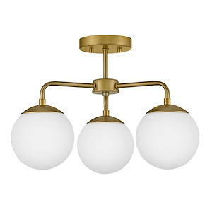 Julep - 15W 3 LED Medium Semi-Flush Mount In Modern-12.75 Inches Tall and 20 Inches Wide - 1267004