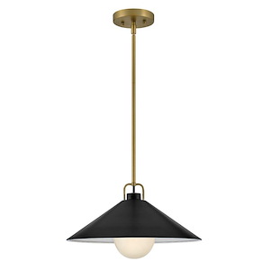 Milo - 12W 1 LED Medium Pendant In Classic-7 Inches Tall and 16 Inches Wide - 1267005