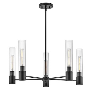 Shea - 50W 5 LED Medium Chandelier In Modern Style-13.5 Inches Tall and 28 Inches Wide - 1292836