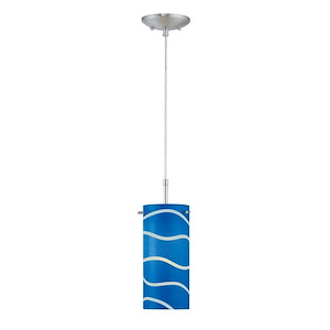 Pacifica-One Light Pendant-4.75 Inches Wide by 85.5 Inches High