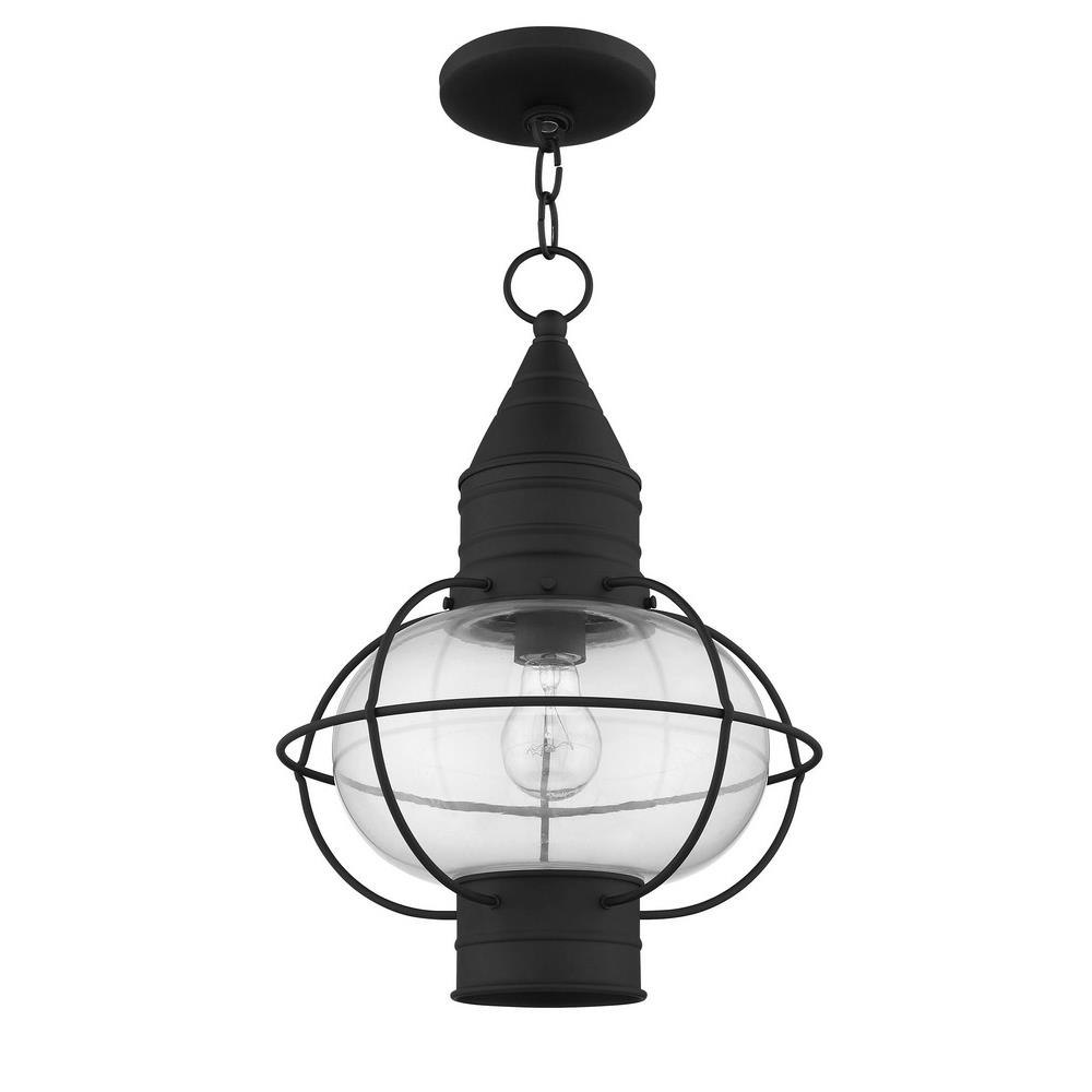 Tulsa Lantern 19 High Black Outdoor Hanging Light Fixture - #67368