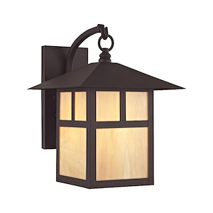 Montclair Mission - 1 Light Outdoor Wall Lantern in Craftsman Style - 10 Inches wide by 13.75 Inches high