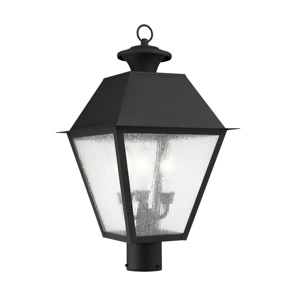 Lantern 12 in. Wide Exterior Post Light