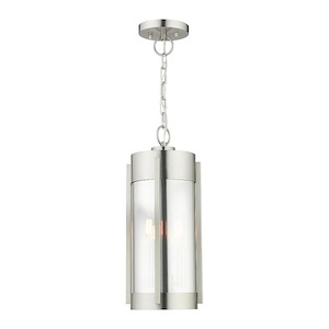 Sheridan - 2 Light Outdoor Pendant Lantern in Contemporary Style - 7.5 Inches wide by 18 Inches high