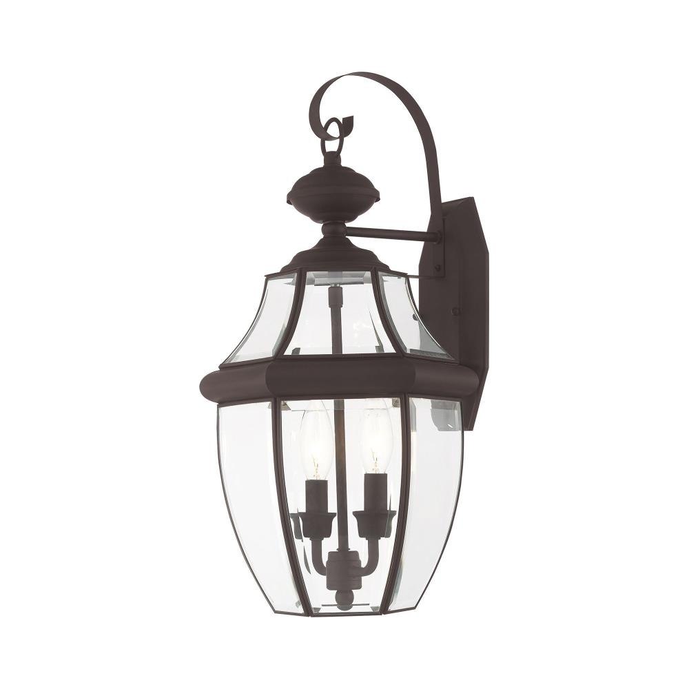 Monterey - 2 Light Outdoor Wall Lantern in Traditional Style - 10.5 Inches wide by 20.25 Inches high
