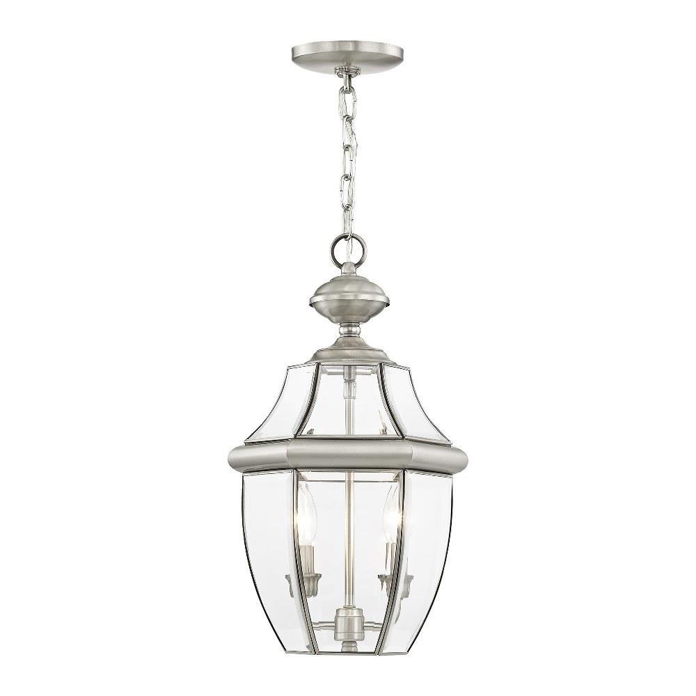 Livex-Lighting---2255-91---Monterey---2-Light-Outdoor-Pendant -Lantern-in-Traditional-Style---10.5-Inches-wide-by-19-Inches-high