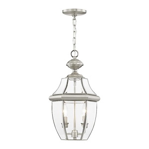 Monterey - 2 Light Outdoor Pendant Lantern in Traditional Style - 10.5 Inches wide by 19 Inches high - 189720