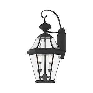 Georgetown - 2 Light Outdoor Wall Lantern in Traditional Style - 10.25 Inches wide by 20.75 Inches high