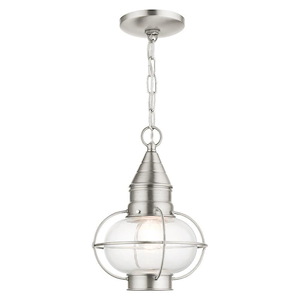 Newburyport - 1 Light Outdoor Pendant Lantern in Bohemian Style - 8.75 Inches wide by 11.75 Inches high