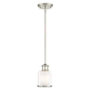 Middlebush - 1 Light Mini Pendant in Traditional Style - 5.5 Inches wide by 10 Inches high
