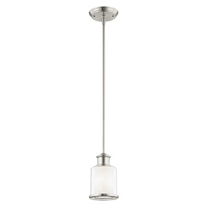 Middlebush - 1 Light Mini Pendant in Traditional Style - 5.5 Inches wide by 10 Inches high