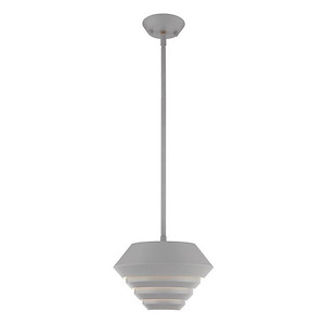 Amsterdam - 1 Light Mini Pendant in Mid Century Modern Style - 10 Inches wide by 16 Inches high