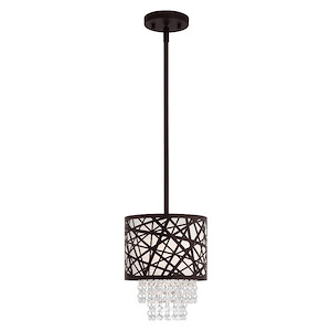 Allendale - 1 Light Mini Pendant in Contemporary Style - 8 Inches wide by 12.25 Inches high