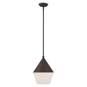 Stockholm - 1 Light Mini Pendant in Mid Century Modern Style - 10 Inches wide by 20 Inches high