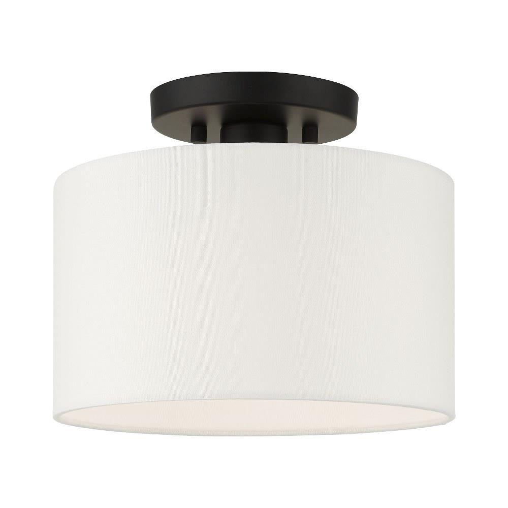 Livex Lighting - 41095-91 - Meridian - 1 Light Semi-Flush Livex Lighting - 41095-91 - Meridian - 1 Light Semi-Flush