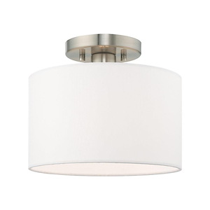 Meridian - 1 Light Semi-Flush Mount - 13 Inches wide by 8.5 Inches high
