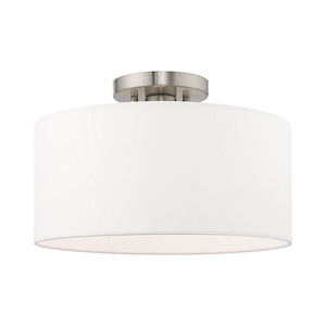 Meridian - 13 Inch 1 Light Semi-Flush Mount - 1012148