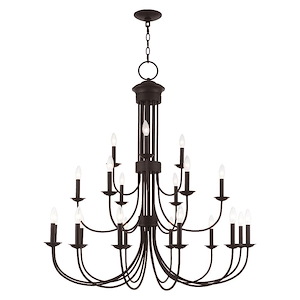 Estate - 21 Light Extra Large Chandelier-44 Inches Tall and 42 Inches Wide