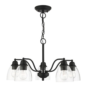 Montgomery - 5 Light Chandelier in New Traditional Style - 24 Inches wide by 13.25 Inches high - 1012196