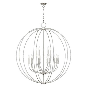 Milania - 15 Light Foyer Chandelier in Farmhouse Style - 42 Inches wide by 47.5 Inches high