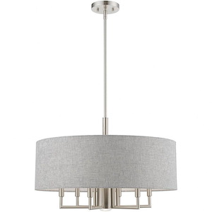 Dakota - 7 Light Pendant In Transitional Style-18.5 Inches Tall and 24 Inches Wide