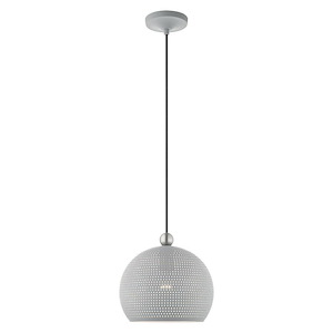 Dublin - 1 Light Pendant in Contemporary Style - 9.88 Inches wide by 11 Inches high
