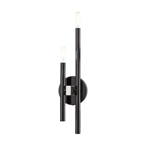 Denmark - 2 Light ADA Wall Sconce in Mid Century Modern Style - 5.13 Inches wide by 18 Inches high - 1012046