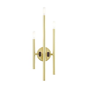 Denmark - 3 Light ADA Wall Sconce in Mid Century Modern Style - 8 Inches wide by 22 Inches high - 1012047
