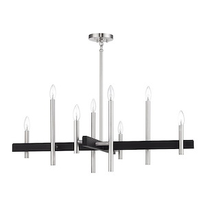 Denmark - 8 Light Large Chandelier-21.5 Inches Tall and 36 Inches Wide - 1337558