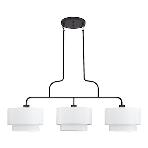 Manorwood - 3 Light Extra Large Linear Chandelier-30 Inches Tall and 13 Inches Wide