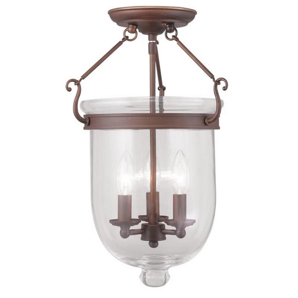 Flush mount bell on sale jar lighting