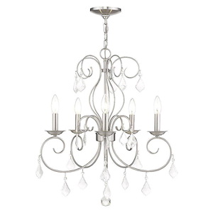 Donatella - 5 Light Chandelier in French Country Style - 22.38 Inches wide by 25.75 Inches high
