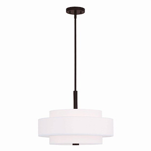 Meridian - 4 Light Pendant in Modern Style - 18 Inches wide by 16 Inches high