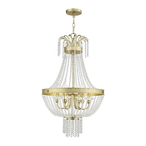 Valentina - 6 Light Pendant in French Country Style - 18.25 Inches wide by 32 Inches high