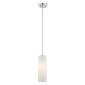 Meridian - 1 Light Mini Pendant in Modern Style - 5 Inches wide by 10 Inches high