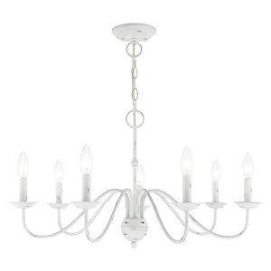 Windsor - 7 Light Chandelier in Traditional Style - 28 Inches wide by 15.5 Inches high