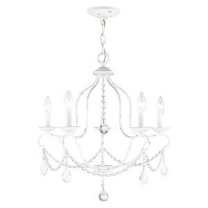 Chesterfield - 5 Light Chandelier in French Country Style - 22 Inches wide by 23.75 Inches high