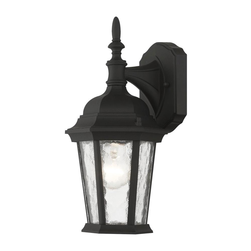 LIVEX LIGHTING 75460-14 Hamilton 1-Light Outdoor Wall Lantern Textured Black Prvw Vr~195014924 LIVEX LIGHTING 75460-14 Hamilton 1-Light Outdoor Wall Lantern Textured Black Prvw Vr~195014924