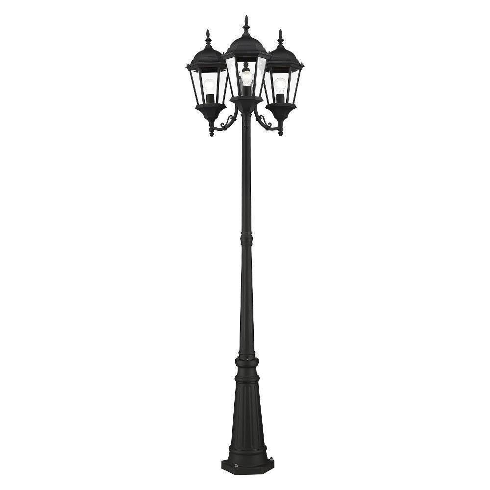 Livex Lighting - 7553-14 - Hamilton - 3 Light Outdoor Post Light