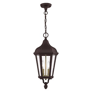 Morgan - 2 Light Outdoor Pendant Lantern in Traditional Style - 9 Inches wide by 20.5 Inches high