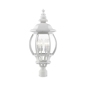 Frontenac - 4 Light Outdoor Post Top Lantern in Traditional Style - 11.5 Inches wide by 27.5 Inches high - 190319