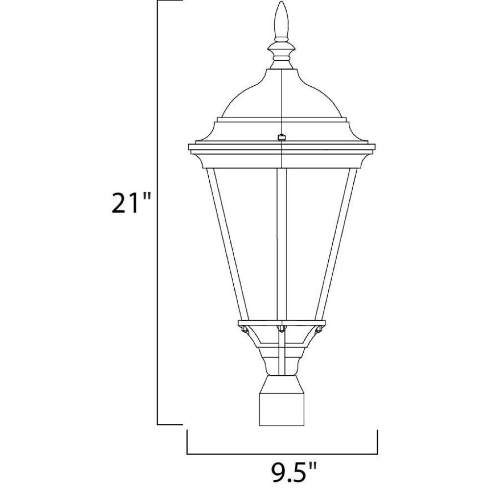 Maxim Lighting - 1005WT - Westlake-One Light Outdoor Pole/Post