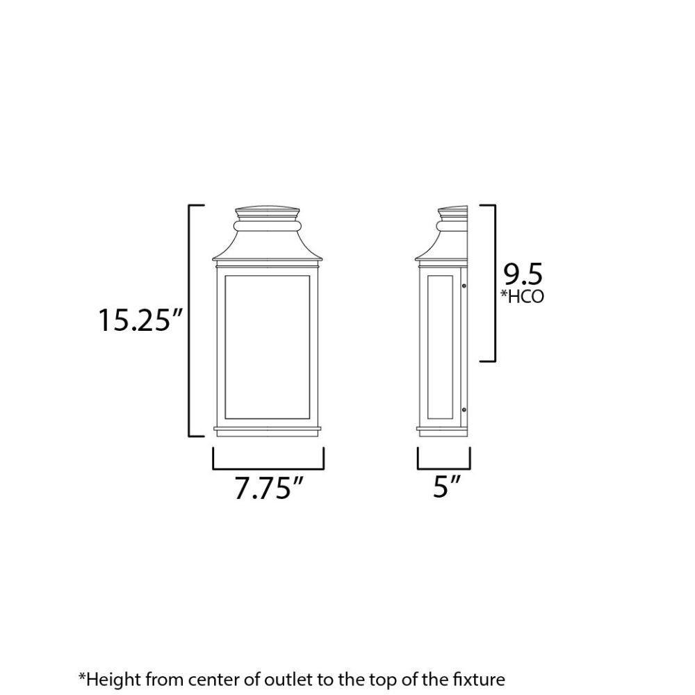 デュアルランド　Volcanic 、Savannah Maxim Savannah Vx 3 Light Outdoor Candle Style Wall Lantern with